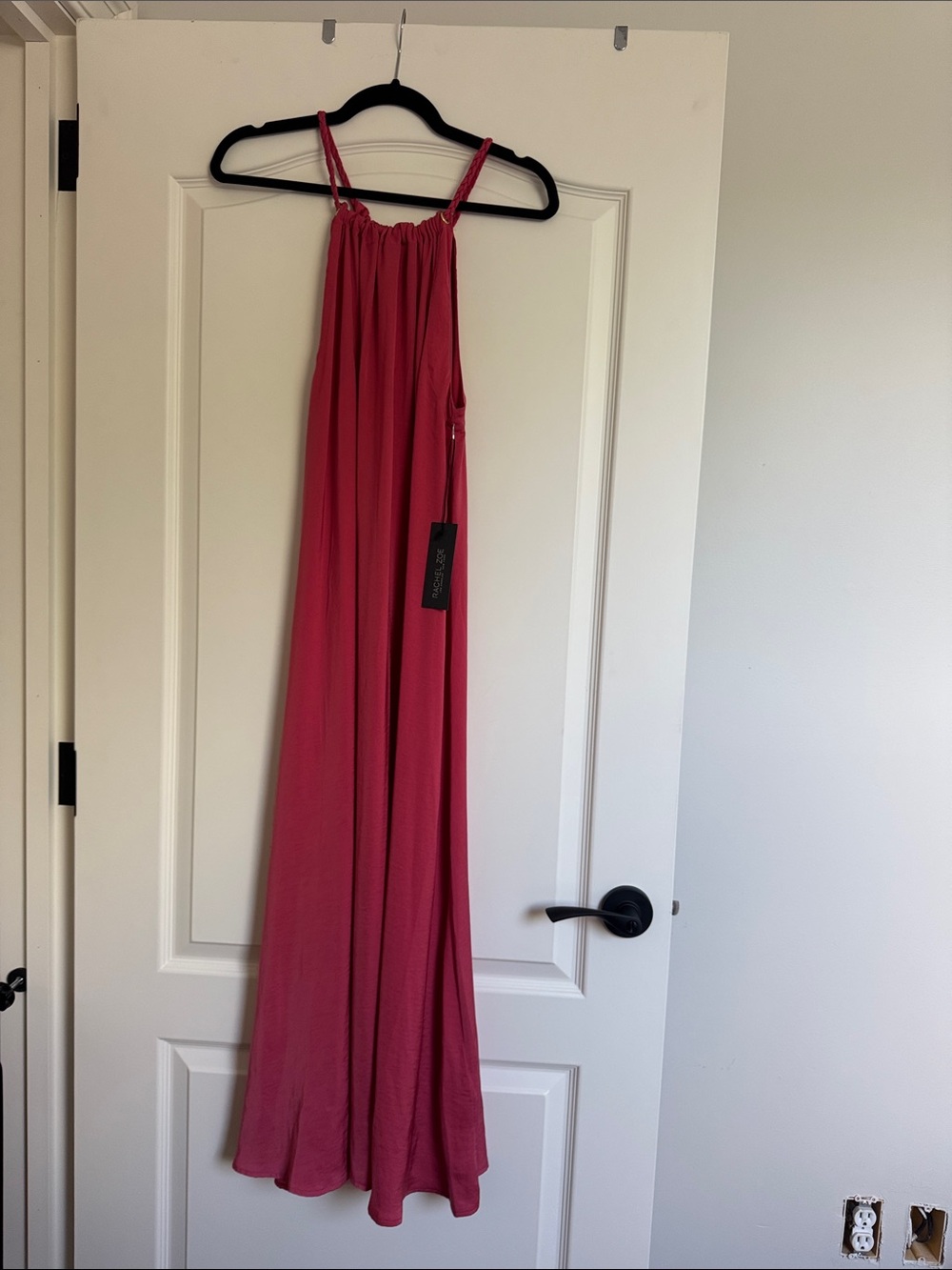Rachel Zoe Pink Halter Maxi Dress